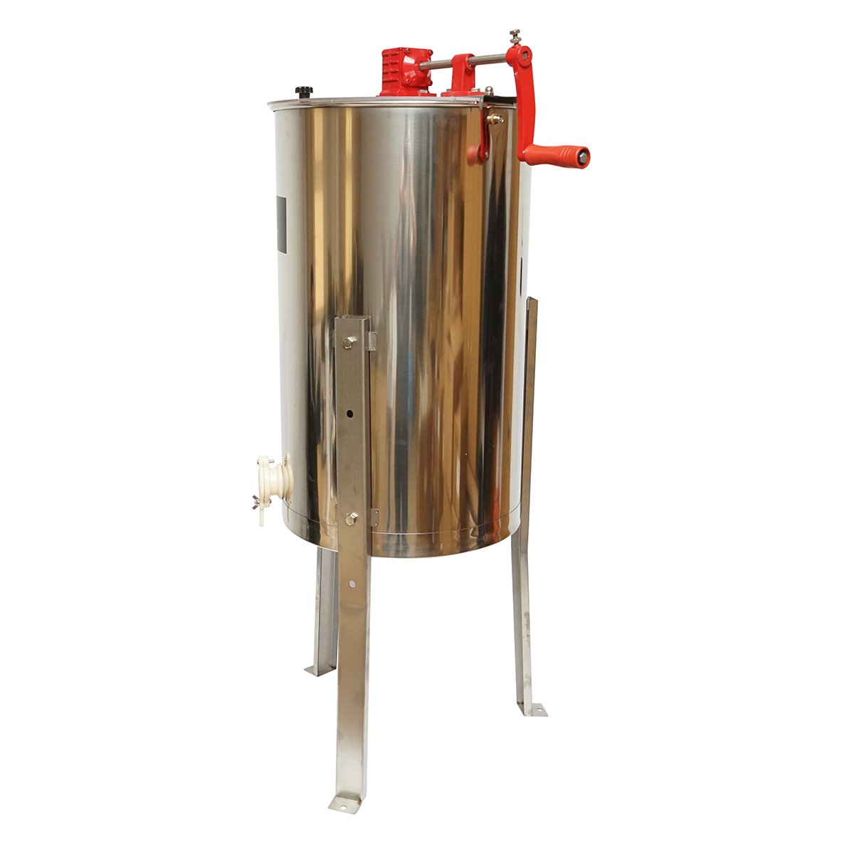 Centrifuga manuala apicola, extractor miere din inox cu 3 rame